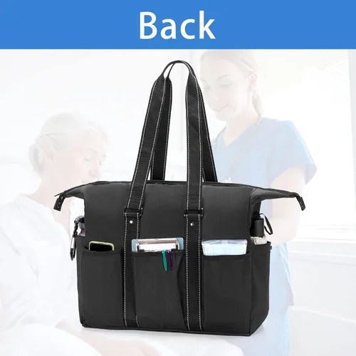 Miniatura 11 de Damero Bolsa de enfermera con funda para laptop para el trabajo y el cuidado del hogar, estudiantes de medicina