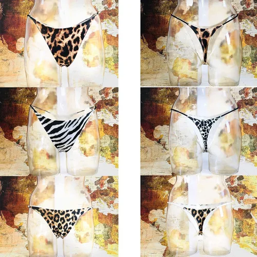 Miniatura 5 de KUKU PANDA Tangas de algodón para mujer sexy sin costuras para mujer conjunto de 3