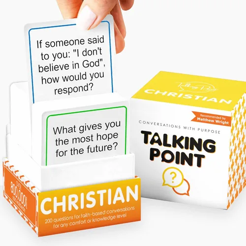 200 tarjetas de conversación para cristianos – Explora tu fe y diviértete en la noche de juegos familiares, estudio bíblico o grupos juveniles –