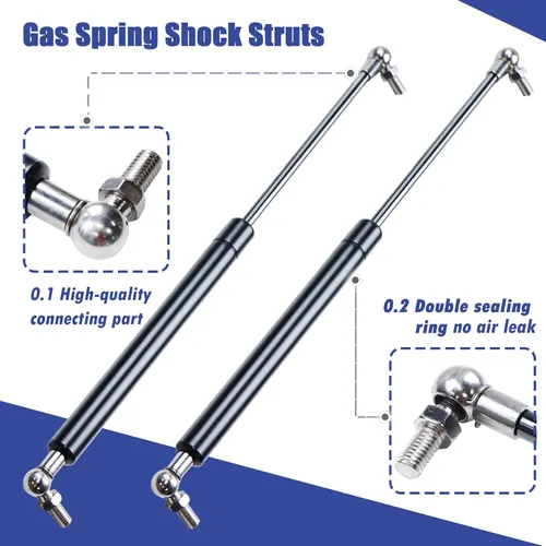 Miniatura 4 de 13 "100 lbs/445N gas Spring Shock Struts Material de la tubería de acero de alta precisión La carga es más grande, el interruptor de choque