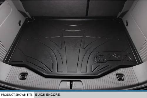 Miniatura 5 de SMARTLINER Juego de alfombrillas de piso de ajuste personalizado de 2 filas y revestimiento de carga compatible con Buick Encore 2013-2022