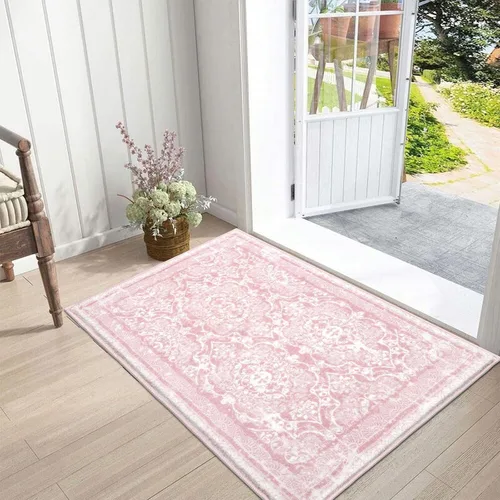 Miniatura 106 de Vaukki - Alfombra de pasillo, suave y peluda, alfombra antideslizante lavable, para lavandería, cocina, granja, baño, entrada y dormitorio