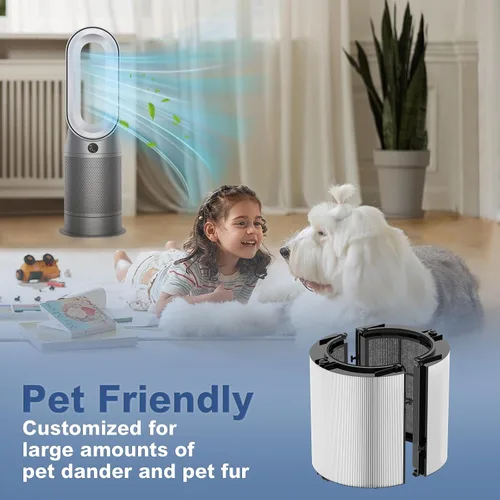 Miniatura 7 de Filtro de repuesto 2 en 1 Combi de 360° para Dyson PH01, PH02, PH03, PH3A, PH04, HP04, HP4A, TP04, DP4A, DP04, HP06, TP06, HP07, TP07, HP09, TP09