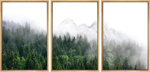 Miniatura 88 de SIGNWIN Lienzo enmarcado para pared, juego de arte abstracto de serenidad costera, ilustraciones abstractas junto al mar, arte moderno, decorativo