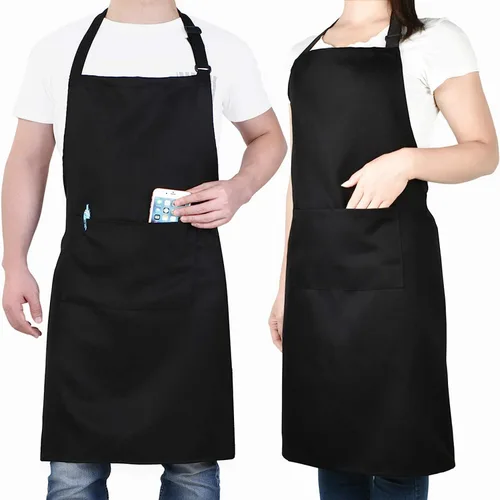 Miniatura 5 de BeautyWill Delantal personalizado personalizado para hombres y mujeres, delantal de cocina personalizado con bolsillos, nombre, texto, logotipo