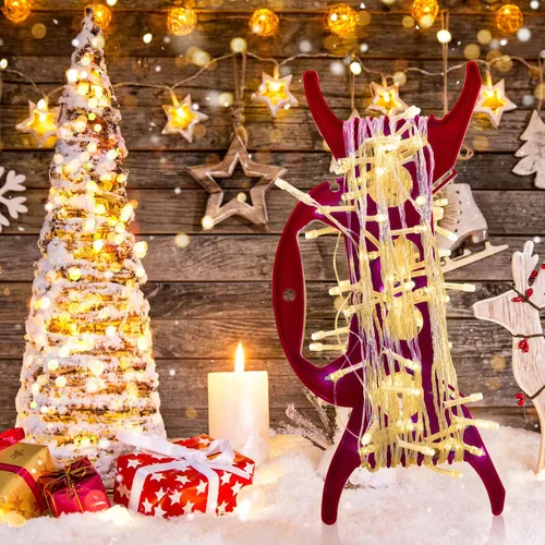 Miniatura 6 de 8PCS Organizador de Luces de Navidad Almacenamiento de Luces de Vacaciones Rojo Organizador de Luces de Propósito General Bobina de Luces de Navidad