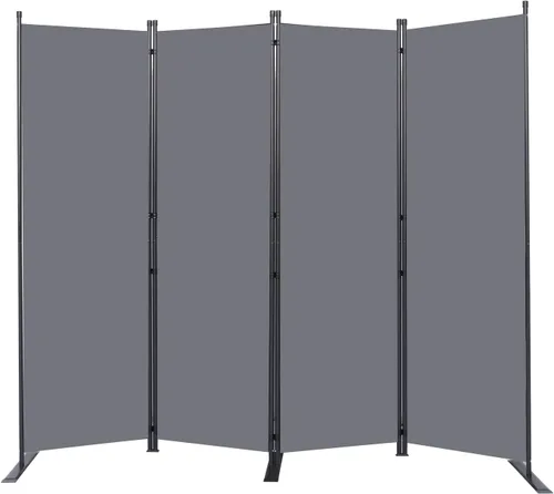Miniatura 22 de Divisor de habitación portátil de 6 pies y pantallas de privacidad plegables, divisor de tela de 102 pulgadas de ancho para separación
