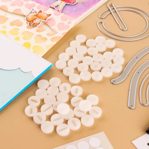Miniatura 4 de Juego de 42 planeadores para tarjetas deslizantes giratorias deslizantes con troqueles de corte deslizantes de doble cara para hacer tarjetas, 42