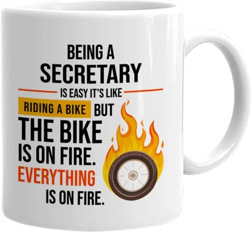 Taza de secretaria de 11 onzas, regalos divertidos para la escuela de medicina, oficina, secretarias de trabajo, asistente administrativo,