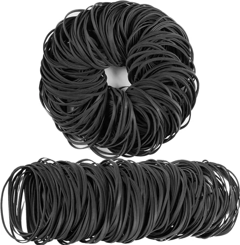 Miniatura 2 de AMUU Bandas de goma tácticas negras tamaño 33 – 200 piezas para suministros de oficina, hogar, dinero, carpetas de archivos, bandas elásticas