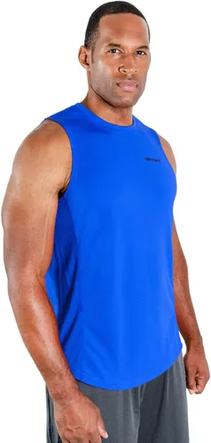 Miniatura 4 de DEVOPS Paquete de 3 camisetas sin mangas para hombre, ajuste seco, gimnasio, entrenamiento, paquete de 3