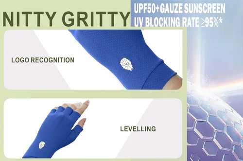 Miniatura 4 de Guantes sin dedos SPF para hombre y mujer, guantes de conducción unisex con protección solar UPF 50+ con gel de silicona