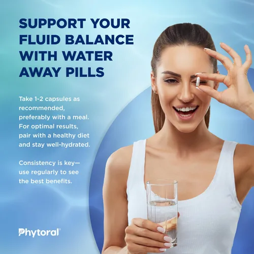 Miniatura 7 de Tevare - Píldoras de agua diurética prémium con vitamina B-6, cloruro de potasio y raíz de diente de león; suplemento alimenticio puro y natural