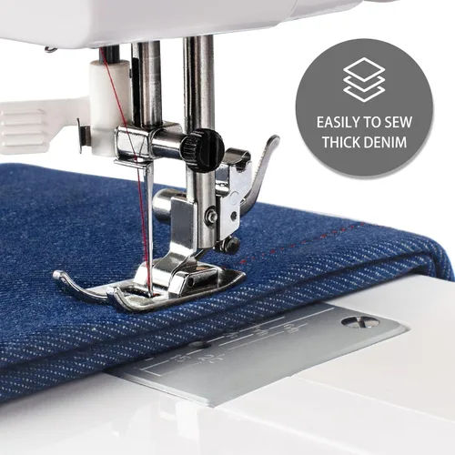 Miniatura 6 de FEIYUE FYe320 Máquina de Coser de Tamaño Completo con Pedal, Control de Velocidad, Resistente y Portátil, Pantalla LCD, 25 Puntadas Incorporadas, 6