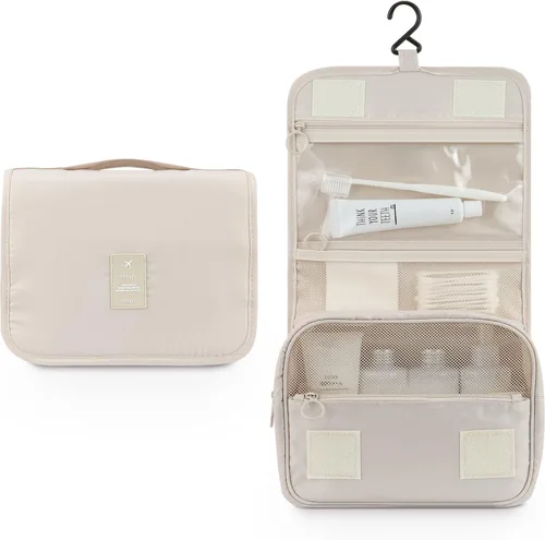 Miniatura 2 de Bolsa de aseo colgante Mossio - Organizador de viaje grande para cosméticos y maquillaje para hombres y mujeres con gancho resistente