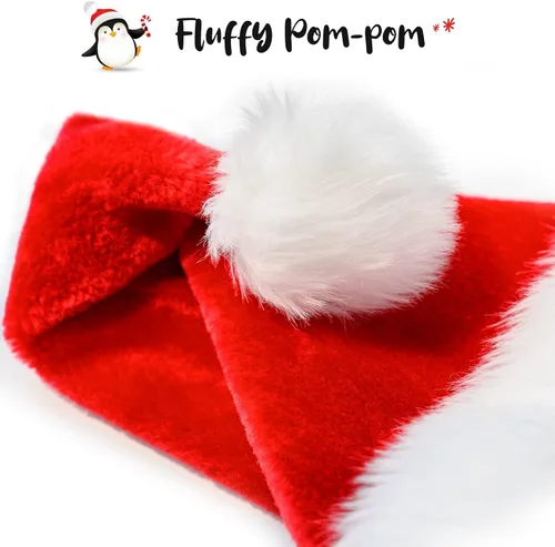 Miniatura 4 de BOSONER Sombrero de Navidad para bebé - Sombreros de Papá Noel para bebé y recién nacido para la primera Navidad de niña y niño