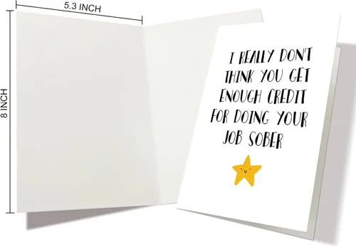 Miniatura 2 de Nchigedy Divertida tarjeta del día del jefe para hombres y mujeres, regalo humorístico del día del jefe para jefe, tarjeta de cumpleaños de jefe