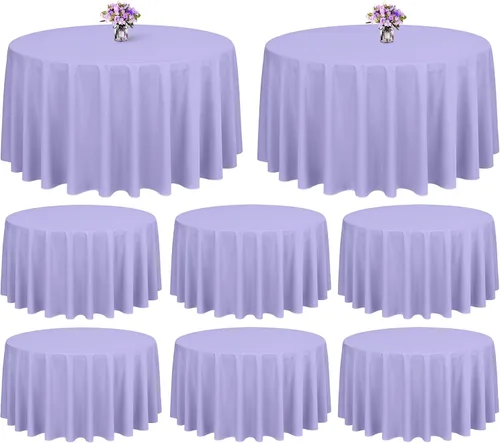 Miniatura 77 de Showgeous Paquete de 4 manteles rectangulares de poliéster de 60 x 102 pulgadas, resistentes a las arrugas, lavables, para bodas, mesas de comedor