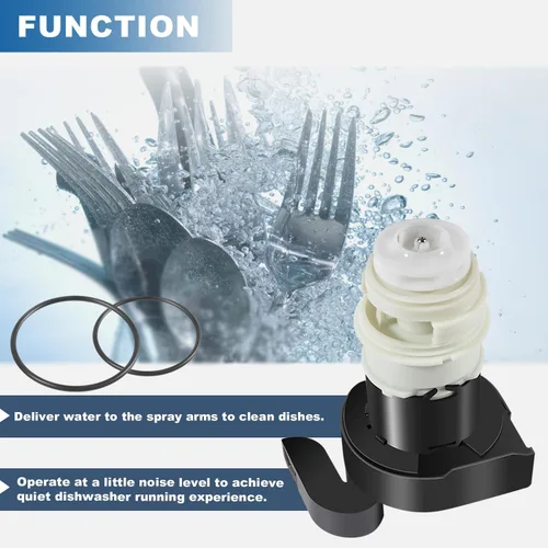 Miniatura 5 de 154844101 Motor Kit/154844101 Motor de bomba de circulación para lavavajillas con juntas tóricas para lavavajillas Frigidaire, reemplazar 154483001