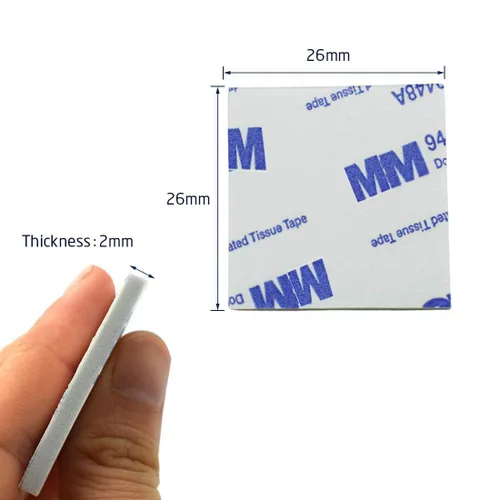 Miniatura 3 de Cinta de espuma de doble cara, almohadillas de espuma cuadradas fuertes adecuadas para paredes de álbumes de fotos, ganchos, espejos pequeños, Azul