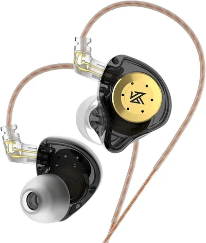 KZ EDX PRO - Auriculares con cable IEM, auriculares estéreo de alta fidelidad con 1DD nuevo controlador dinámico de 0.394 in con cancelación de