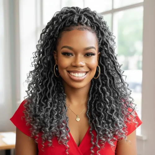 Miniatura 66 de Fulcrum Goddess Locs Cabello de Ganchillo de 10 Pulgadas, 8 Paquetes Nuevo Locs Sintéticos de Ganchillo para Mujeres Negras, Locs de Ganchillo