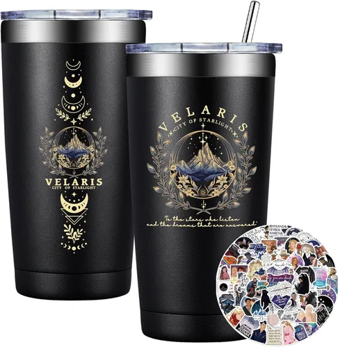 Miniatura 11 de BIRGILT Suriel Tea Co Velaris Taza 20oz - Regalos de Mercancía Acotar para Lectores Amantes de los Libros Mujeres - Taza de A Court of Thorns and