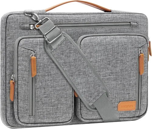 Miniatura 9 de MOSISO 360 Protective Laptop Bag, Computer Bags, Side Open Messenger Bag with Trolley Sleeve&5 Pockets