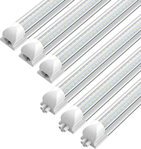 Miniatura 13 de CNSUNWAY - Luz LED de tienda de 2 pies, 20 W, 3000 lúmenes, lámpara LED T8 de luz diurna de 5000 K, forma de V, alto rendimiento, luces de tienda