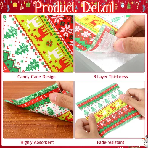 Miniatura 3 de Honoson Servilletas de Cóctel para Invitados de Papel Desechables para Bebidas y Cena Toalla de Mano para Suministros de Fiesta de Cumpleaños