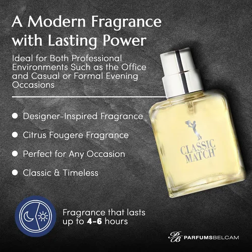 Miniatura 5 de PB ParfumsBelcam Classic Match our Version of Polo Blue EDT, 2.5 onzas líquidas, afrutado (paquete de 2)