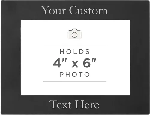 Miniatura 9 de CustomGiftsNow Marco de fotos de aluminio anodizado personalizado para colgar o mesa, personalizable, para añadir tu texto, 4 x 6 pulgadas
