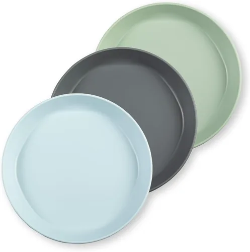 Miniatura 9 de Tiny Twinkle Vajilla - Juego de 3 platos, juego de tazas, platos y cuencos sin BPA para niños y niños pequeños, juego de vajilla de plástico