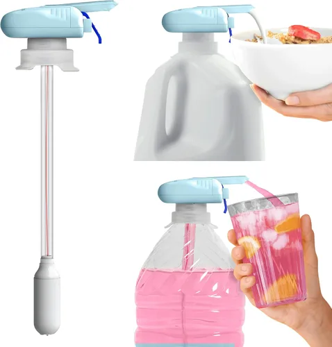 Miniatura 17 de The Magic Tap Dispensador automático de bebidas, dispensador de bebidas manos libres para refrigerador, perfecto para leche, jugo, regalos para Negro
