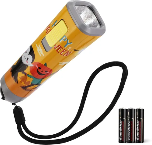 Miniatura 11 de EverBrite Linterna pequeña, mini linterna LED, uso de antorcha de plástico para emergencias, camping, al aire libre con cordón 3AAA batería