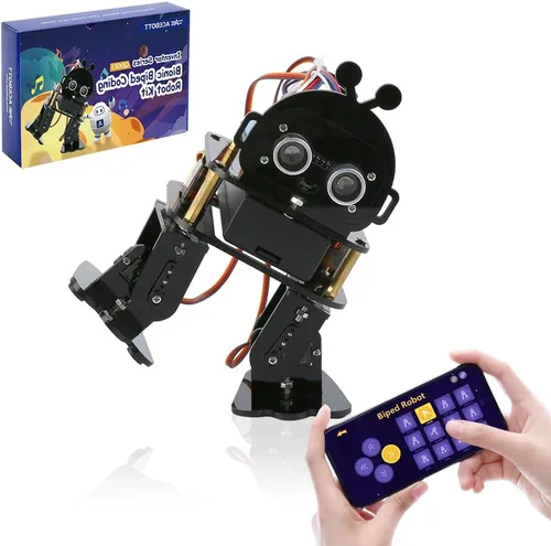 Miniatura 13 de ESP32 - Guante de detección de movimiento compatible con Arduino, ACECode y Python, kit de iniciación de juguete mecánico robótico de mano STEM