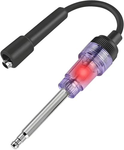 Probador de bujías en línea, probador de encendido del motor de arranque recto, herramienta de diagnóstico de armadura pequeña fácil de usar para