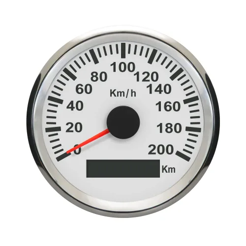 Miniatura 7 de ELING Impermeable KM GPS velocímetro odómetro 120KM/H para coche motocicleta tractor camión con retroiluminación 3.346 in 12V/24V Negro y acero