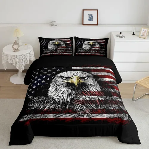 Miniatura 38 de Juego de ropa de cama de hurón tamaño individual para niños, diseño de dibujos animados de hurones para niños, bonito edredón acolchado de animales
