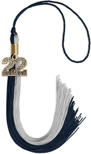 Miniatura 132 de Endea Graduation Borla de doble color con dije dorado (negro/oro brillante, 2022)