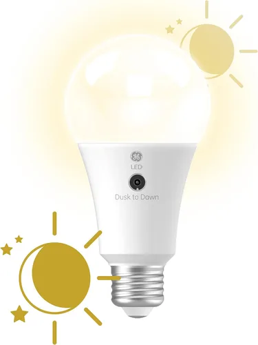 Miniatura 11 de GE LED+ - Bombillas LED A19 del anochecer al amanecer, luz de seguridad automática para exteriores, luz blanca suave (paquete de 2)