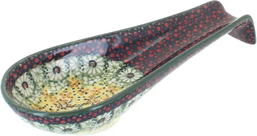 Miniatura 10 de Blue Rose Polish Pottery Blue Violet - Soporte para cuchara mediano