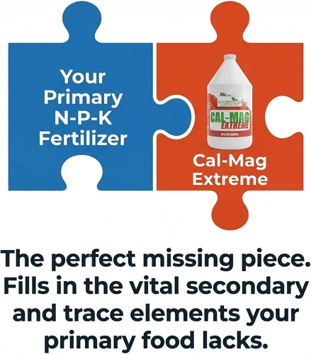 Miniatura 6 de GS Plant Foods Cal-Mag Extreme Liquid Fertilizante líquido de 1 galón con suplemento de calcio, magnesio, hierro y azufre, corrige las deficiencias