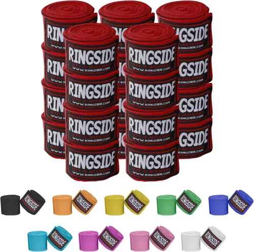 Miniatura 31 de Ringside Mexican Style Boxing Hand Wraps (Pairs) - 180" Semi-Elastic Cotton Blend Wrist Support with Thumb Loop for MMA, Muay Thai, Kickboxing