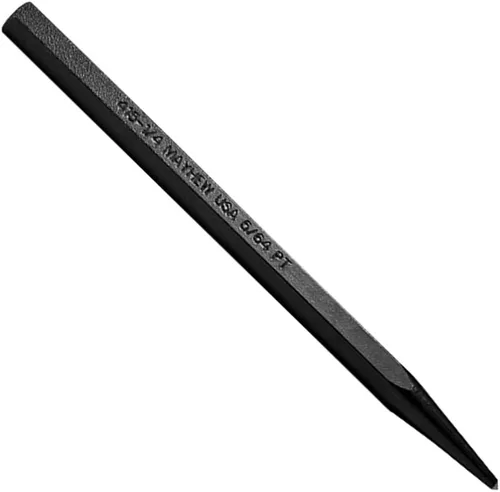 Miniatura 9 de Mayhew Tools 24000 Punzón central, 3/32" - 2.5 mm x 4", acabado de óxido negro