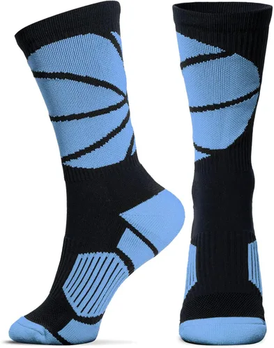 ChalkTalk SPORTS Calcetines de baloncesto Calcetines deportivos a media pantorrilla Tejidos para jugador de baloncesto Colores múltiples