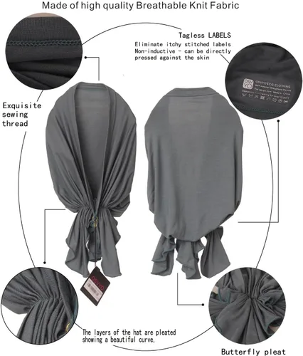 Miniatura 3 de osvyo Pañuelo de quimioterapia para mujer, pérdida de cabello, turbantes de cáncer sin cordones, embalaje sellado