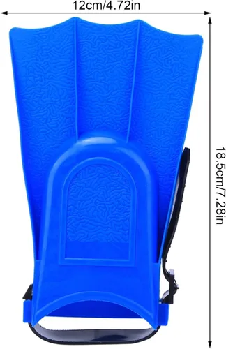 Keen so 1 par de aletas cortas de buceo para niños, aletas de entrenamiento de natación de PVC, aletas ligeras de buceo (azul)