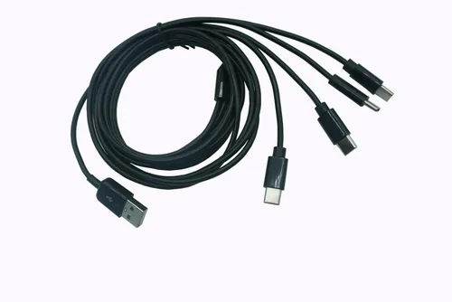 Cable divisor USB C, 3.3 pies USB 2.0 tipo A macho a USB tipo C (USB-C) macho 1 a 4 cable divisor de datos conector de carga de datos cable