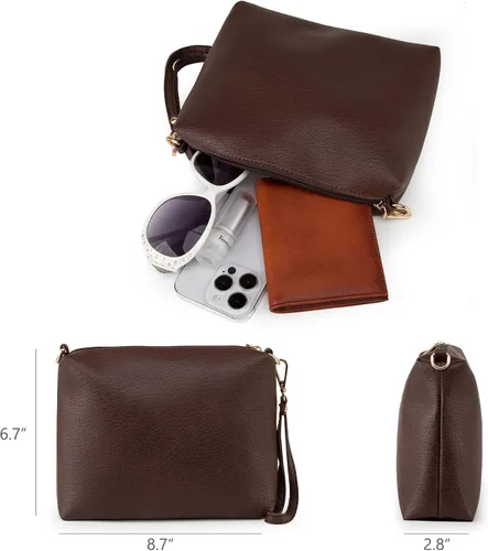 Miniatura 6 de Montana West Hobo Bags - Bolso para mujer, ultra suave, plegable, con monedero